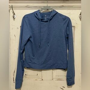 All in Motion Cropped Blue Hoodie Sweatshirt Like New